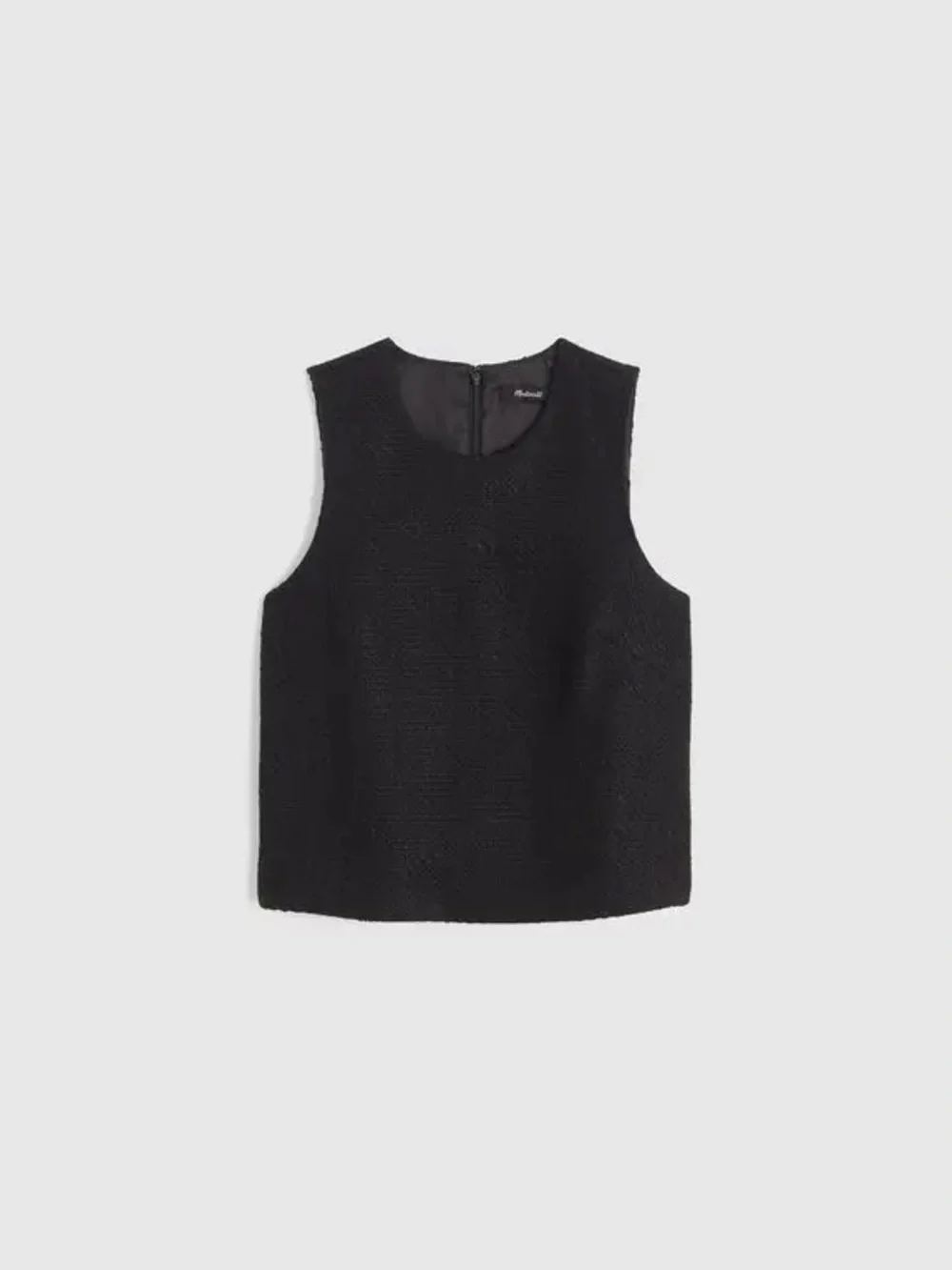 Madewell Boxy Shell Top in Tweed - Picture 2 of 10
